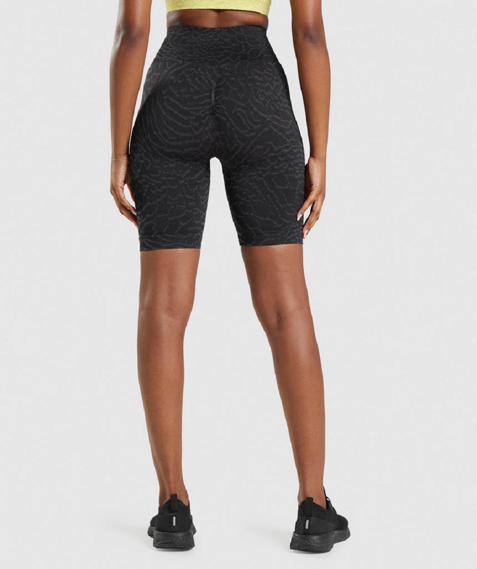 Pantalones Cortos Gymshark Adapt Animal Seamless Cycling Mujer Negras | CO 2800WNB